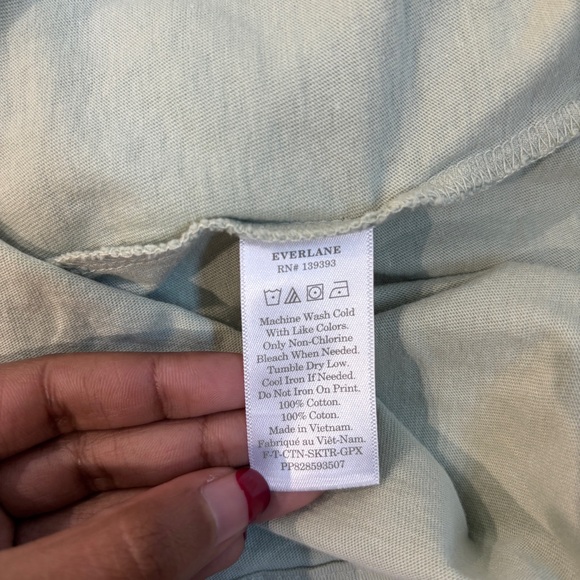 Everlane Human Being Green Top | Size Small - Picture 4 of 5